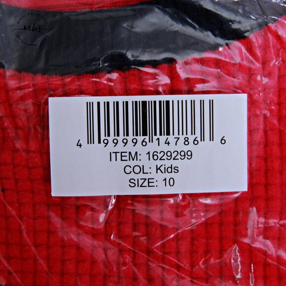 NWT Eddie Bauer Christmas Holiday Moose Flannel Pajama Set Red Kids 10 - Picture 7 of 8